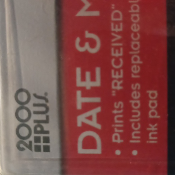 2000PLUS S360 COSCO DATE & MESSAGE STAMP SELF INKING 2 COLORS NEW IN PKG - Picture 7 of 13